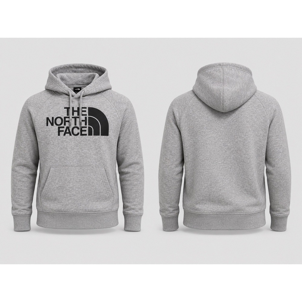The North Face Women's Hoodie Size X-Small In Grey And Black